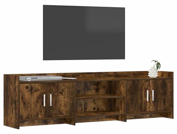 VidaXL TV szekrény 168 x 33 x 47 cm Füstös Tölgy Szerelt Fa
