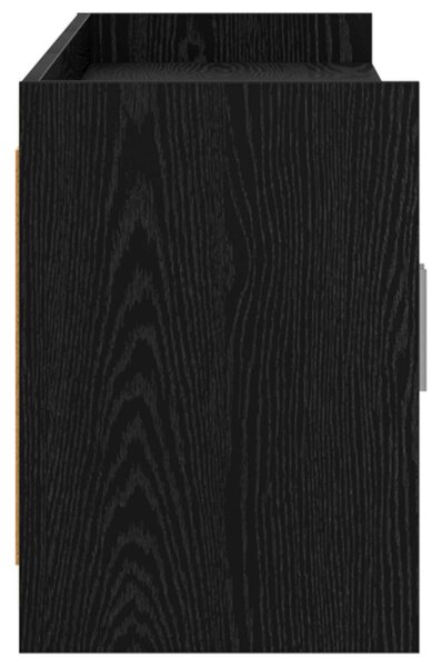 VidaXL TV szekrény 168 x 33 x 47 cm Fekete Tölgy Szerelt Fa