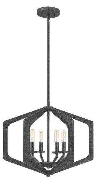 Quoizel klasszikus függeszték vanguard fekete elsqz-vanguard-4p-ok