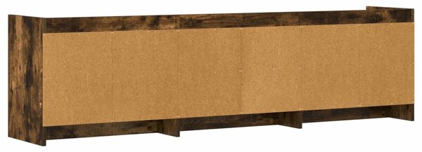 VidaXL TV szekrény 168 x 33 x 47 cm Füstös Tölgy Szerelt Fa