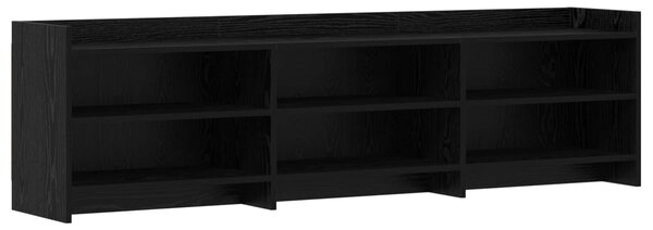 VidaXL TV szekrény 168 x 33 x 47 cm Fekete Tölgy Szerelt Fa