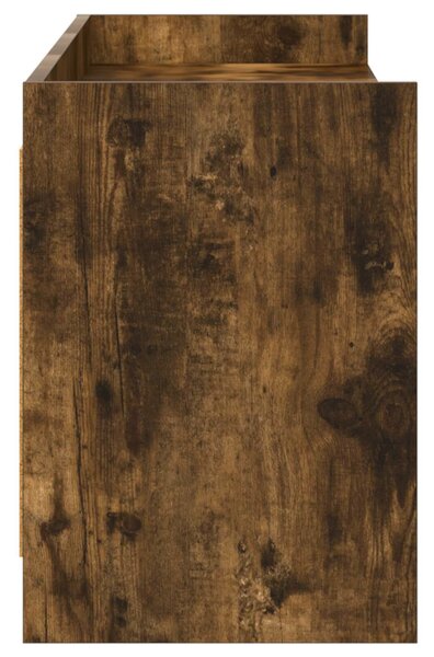 VidaXL TV szekrény 168 x 33 x 47 cm Füstös Tölgy Szerelt Fa