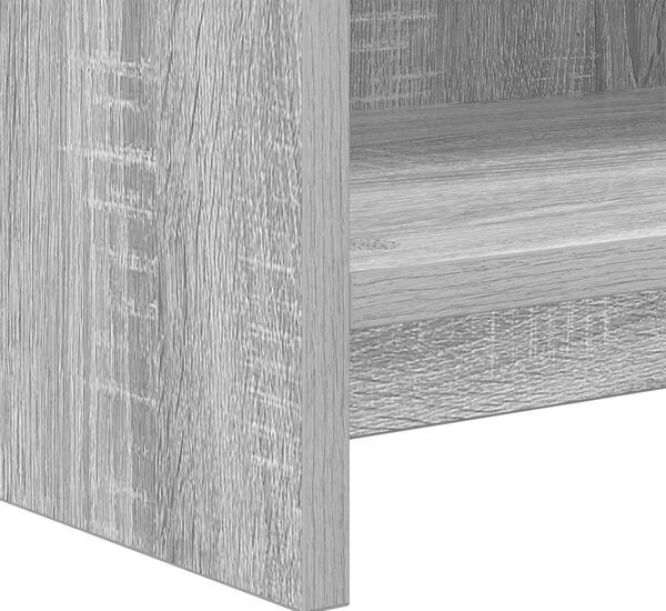 VidaXL Könyvszekrény Szürke Sonoma 87,5 x 30 x 111 cm Szerelt Fa