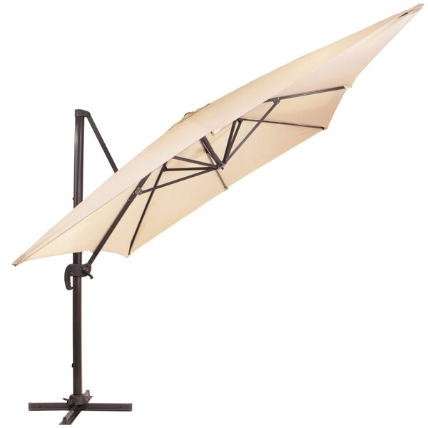 Springos összecsukható és dönthető kerti Napernyő 300x400cm - Bézs