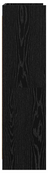 VidaXL Könyvszekrény Fekete Tölgy 87,5 x 30 x 111 cm Szerelt Fa