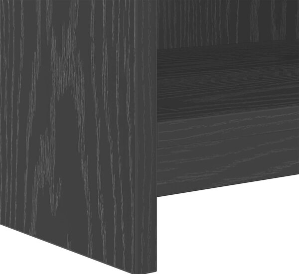 VidaXL Könyvszekrény Fekete Tölgy 87,5 x 30 x 111 cm Szerelt Fa