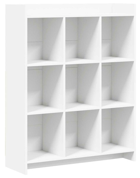 VidaXL Könyvszekrény Fehér 87,5 x 30 x 111 cm Szerelt Fa