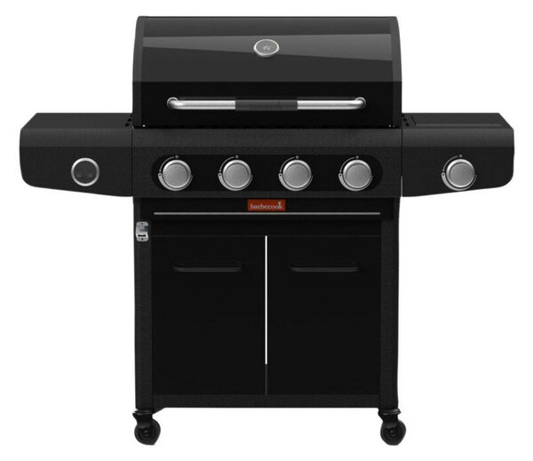 Barbecook BC-GAS-2073 Siesta 412 Graphite gázgrill, tárolóval, oldalégővel, 132x56x118cm