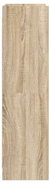 VidaXL Könyvszekrény Sonoma Tölgy 87,5 x 30 x 111 cm Szerelt Fa