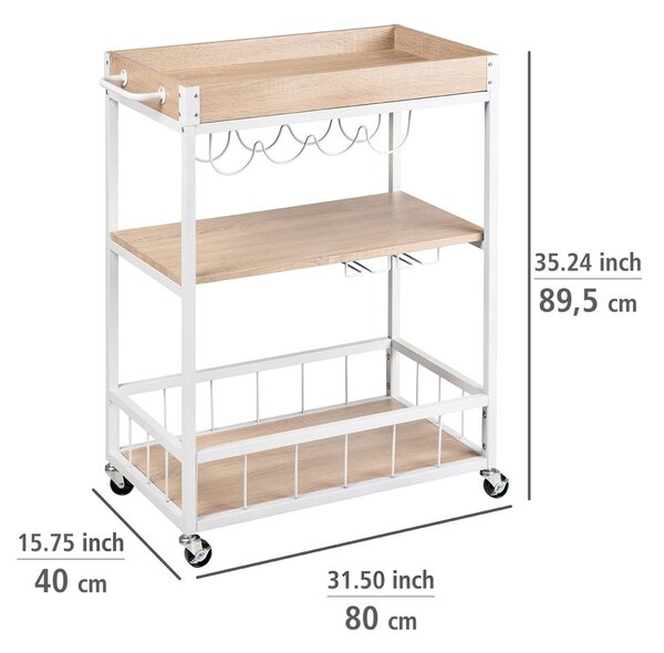 Zsúrkocsi 40x80 cm Rustico – Wenko