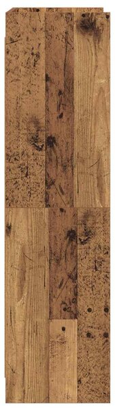 VidaXL Könyvszekrény Antik Fa 87,5 x 30 x 111 cm Szerelt Fa