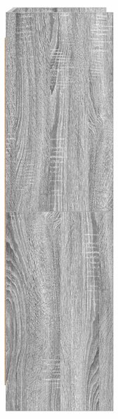 VidaXL Könyvszekrény Szürke Sonoma 87,5 x 30 x 111 cm Szerelt Fa