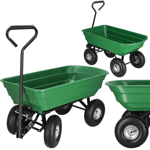 Springos Kézikocsi 250kg teherbírással - Zöld