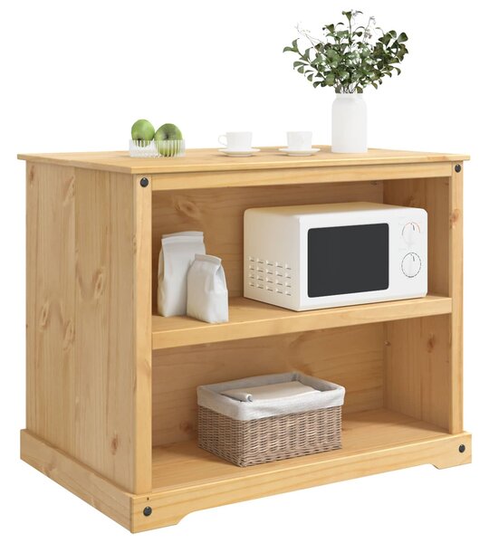 VidaXL Konyhai zsúrkocsi 2 db Méhviasz 112 x 77 x 91,5 cm