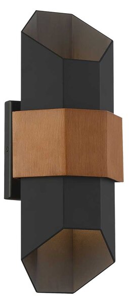 Quoizel modern kültéri fali lámpa chasm fekete elsqz-chasm-m-bkw IP44