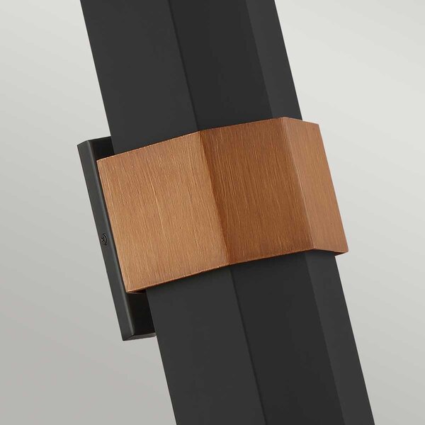 Quoizel modern kültéri fali lámpa chasm fekete elsqz-chasm-l-bkw IP44