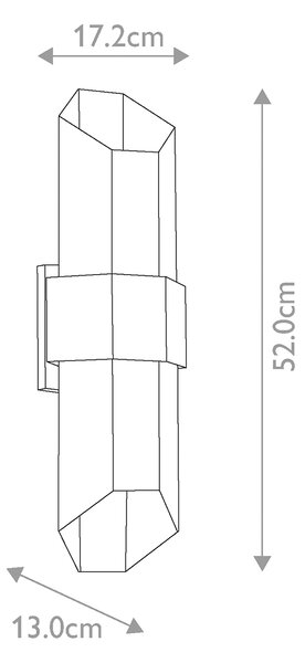 Quoizel modern kültéri fali lámpa chasm fekete elsqz-chasm-l-bkw IP44