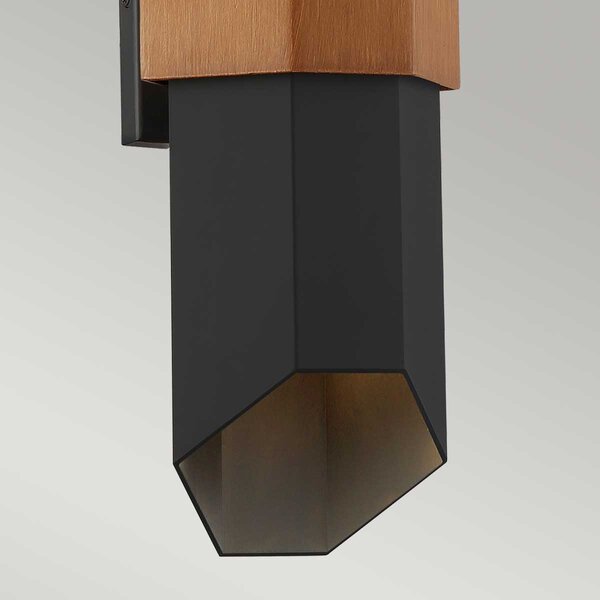 Quoizel modern kültéri fali lámpa chasm fekete elsqz-chasm-l-bkw IP44