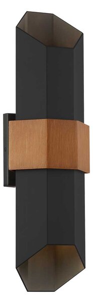 Quoizel modern kültéri fali lámpa chasm fekete elsqz-chasm-l-bkw IP44