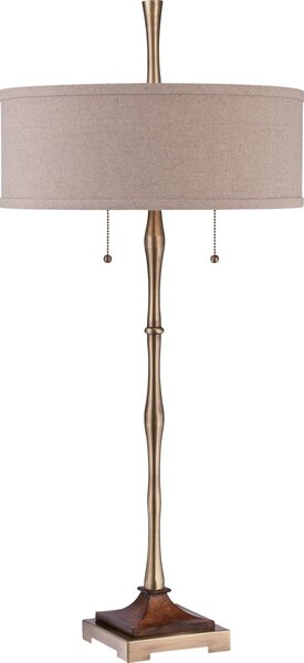Quoizel klasszikus asztali lámpa hickman antik bronz elsqzs-ckhm1879t
