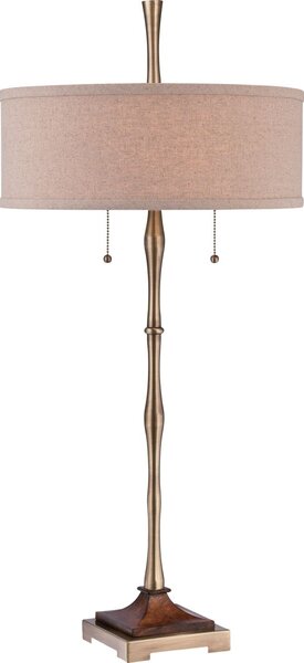 Quoizel klasszikus asztali lámpa hickman antik bronz elsqzs-ckhm1879t