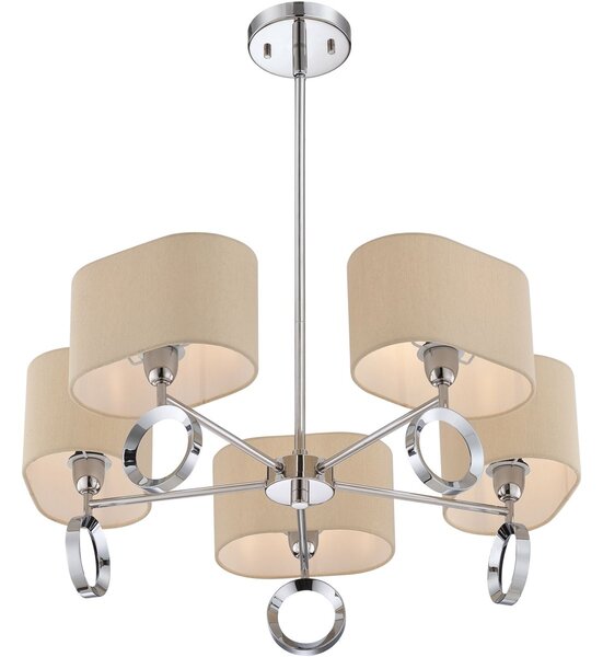 Quoizel modern csillár brock csiszolt króm elsqzs-brk5005c