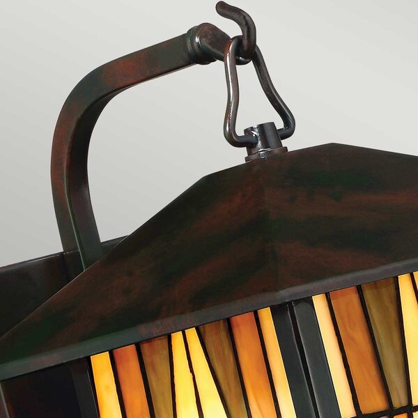 Quoizel klasszikus tiffany kültéri fali lámpa inglenook barna elsqz-inglenook2-m IP44
