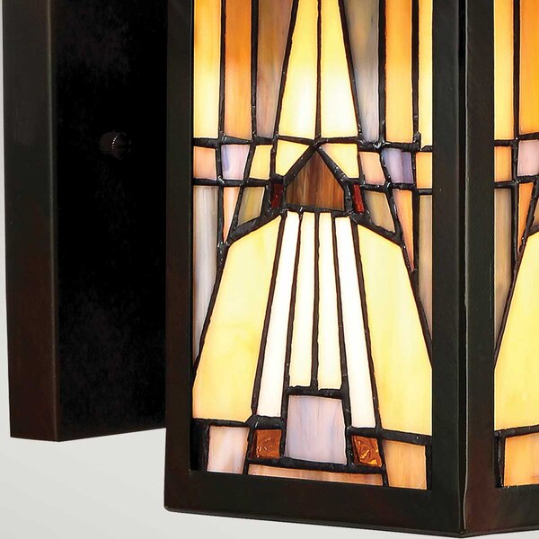 Quoizel klasszikus tiffany kültéri fali lámpa inglenook barna elsqz-inglenook2-s IP44