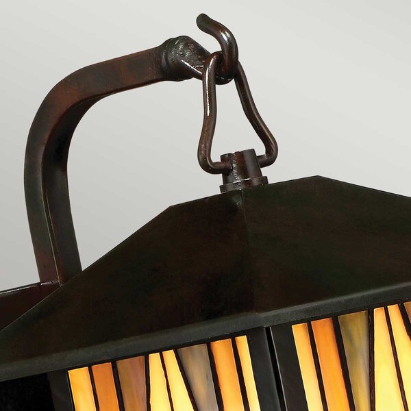 Quoizel klasszikus tiffany kültéri fali lámpa inglenook barna elsqz-inglenook2-s IP44