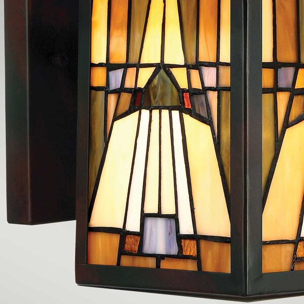 Quoizel klasszikus tiffany kültéri fali lámpa inglenook barna elsqz-inglenook2-m IP44