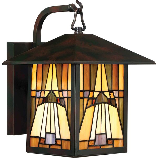 Quoizel klasszikus tiffany kültéri fali lámpa inglenook barna elsqz-inglenook2-m IP44
