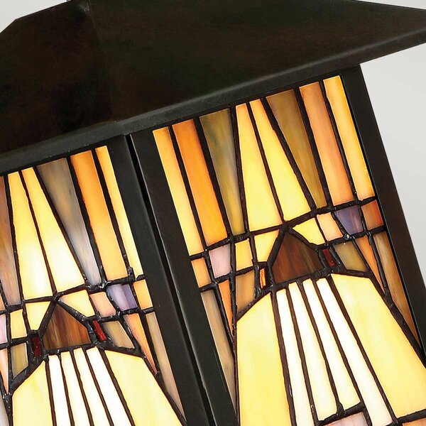 Quoizel klasszikus tiffany kültéri fali lámpa inglenook barna elsqz-inglenook2-s IP44