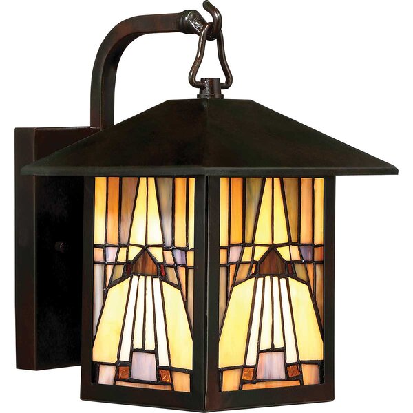 Quoizel klasszikus tiffany kültéri fali lámpa inglenook barna elsqz-inglenook2-s IP44