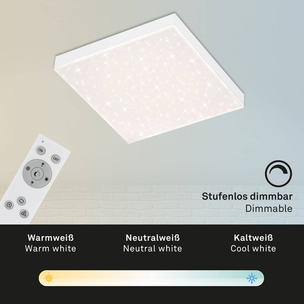 LED Csillagos égbolt keret nélküli CCT, 30x30cm