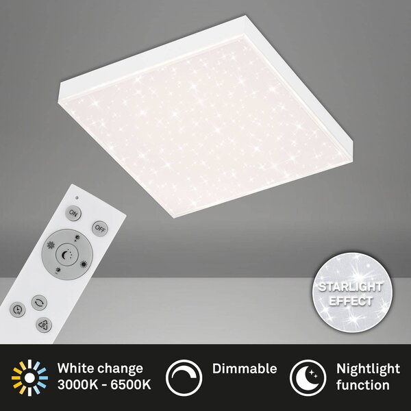 LED Csillagos égbolt keret nélküli CCT, 30x30cm