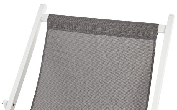 Összecsukható napozószék LOCRI II Fém Szürke