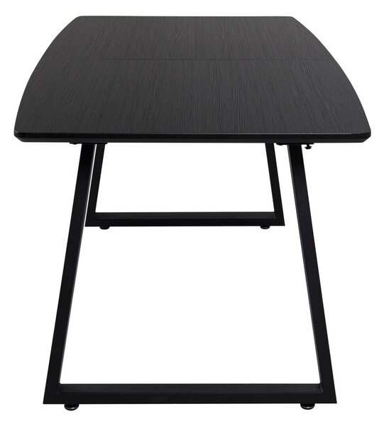 Asztal Dallas 172, 75x85cm, Fekete