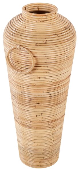 Dekor váza ELATIA Rattan 70 cm Természetes
