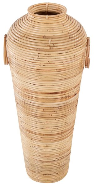 Natúr rattan dekorváza 70 cm ELATIA