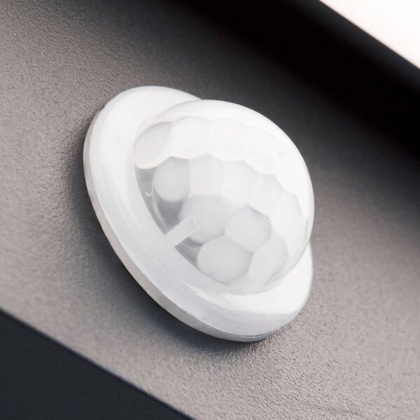 ORION LED kültéri fali lámpa Ginger, érzékelő, antracit, IP54, Fekete, Alumínium, Modern