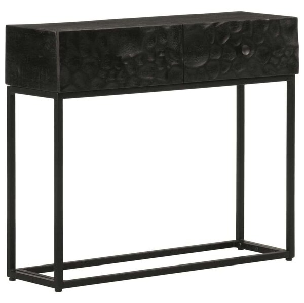 VidaXL Mangófa Tálalóasztal - Fekete - 90x30x76 cm