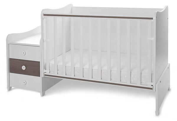 Lorelli Maxi Plus kombi ágy 70x160 - White &amp; Caffe ÚJ