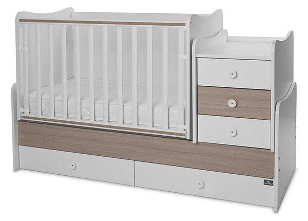 Lorelli Maxi Plus kombi ágy 70x160 - White &amp; Amber ÚJ