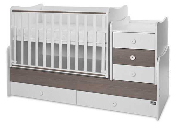 Lorelli Maxi Plus kombi ágy 70x160 - White &amp; Caffe ÚJ