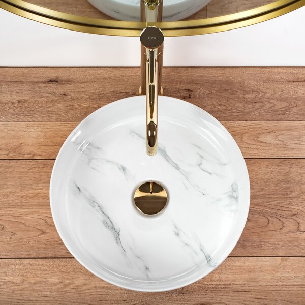 Rea, Munkalapos mosdókagyló REA SAMI Nature Marble, REA-U6606
