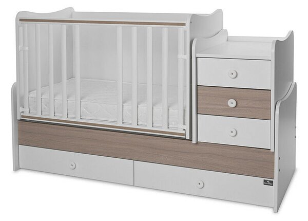 Lorelli Maxi Plus kombi ágy 70x160 - White &amp; Amber ÚJ