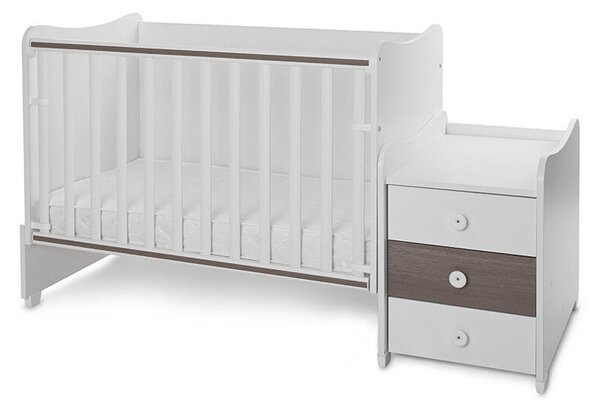 Lorelli Maxi Plus kombi ágy 70x160 - White &amp; Caffe ÚJ