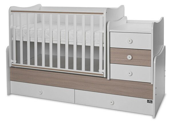 Lorelli Maxi Plus kombi ágy 70x160 - White &amp; Amber ÚJ
