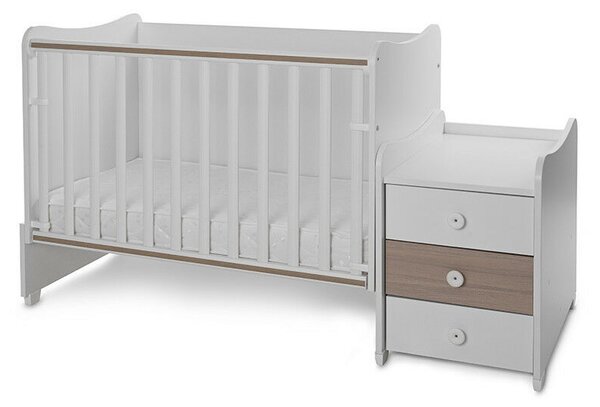 Lorelli Maxi Plus kombi ágy 70x160 - White &amp; Amber ÚJ