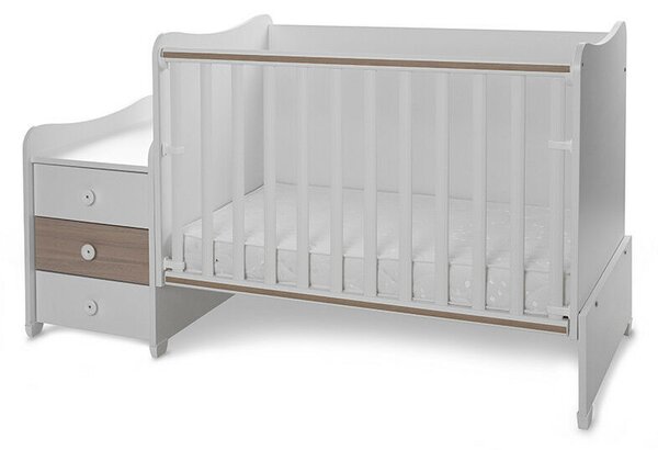 Lorelli Maxi Plus kombi ágy 70x160 - White &amp; Amber ÚJ